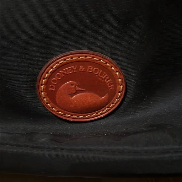 Dooney and Burke Brown and navy Women's Backpack - Picture 3 of 8